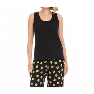 NEW KAREN KANE ribbed scoop neck tank in black